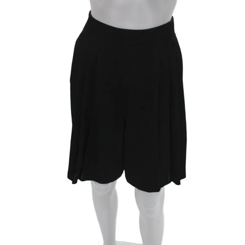 St. John Basics Unisex Black Polyester Shorts Size 12